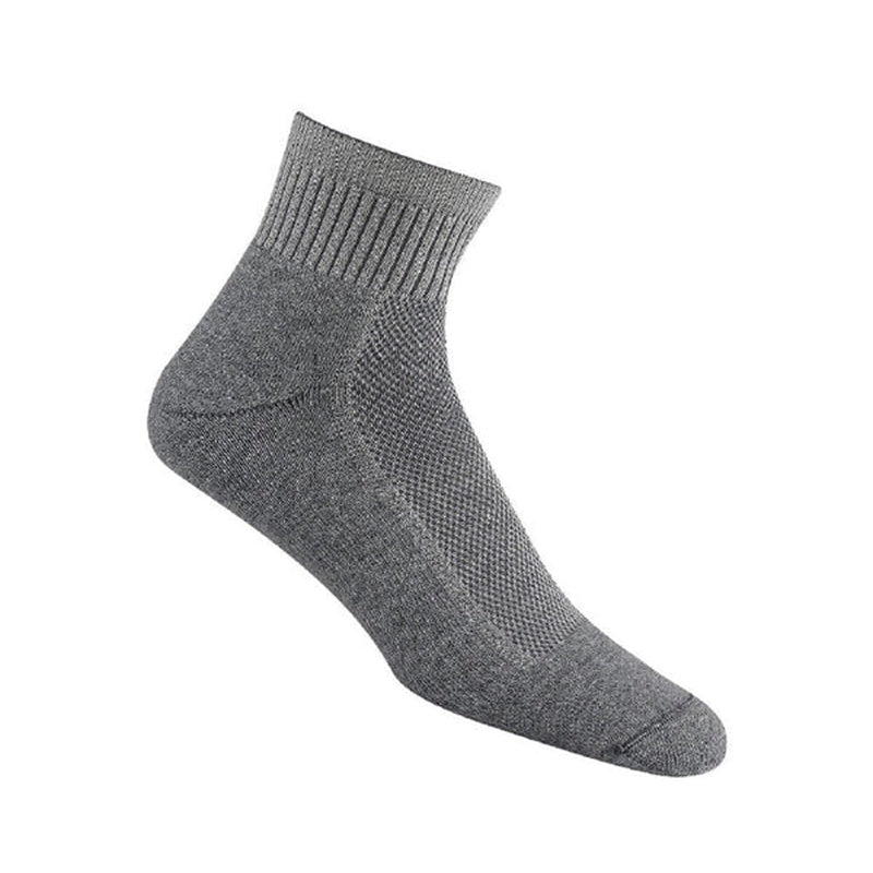 Load image into Gallery viewer, Gray ankle sock on a white background
