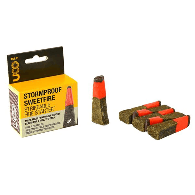 Load image into Gallery viewer, Stormproof Sweetfire fire starter packaging with two fire starters on a white background
