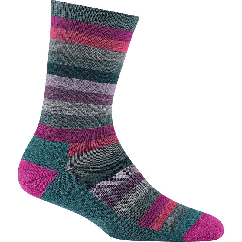Load image into Gallery viewer, Multicolored striped sock on a white background
