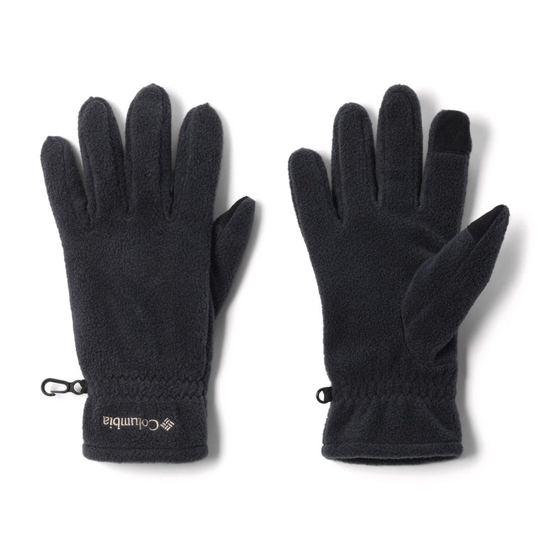 Load image into Gallery viewer, Pair of black gloves with Columbia logo on a white background

