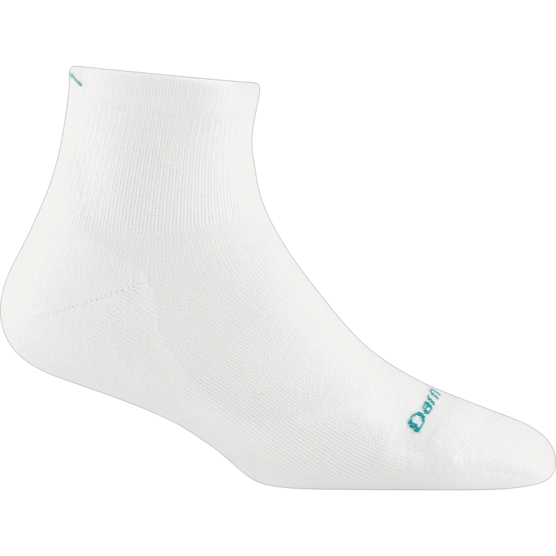Load image into Gallery viewer, White ankle sock with a brand logo on a white background
