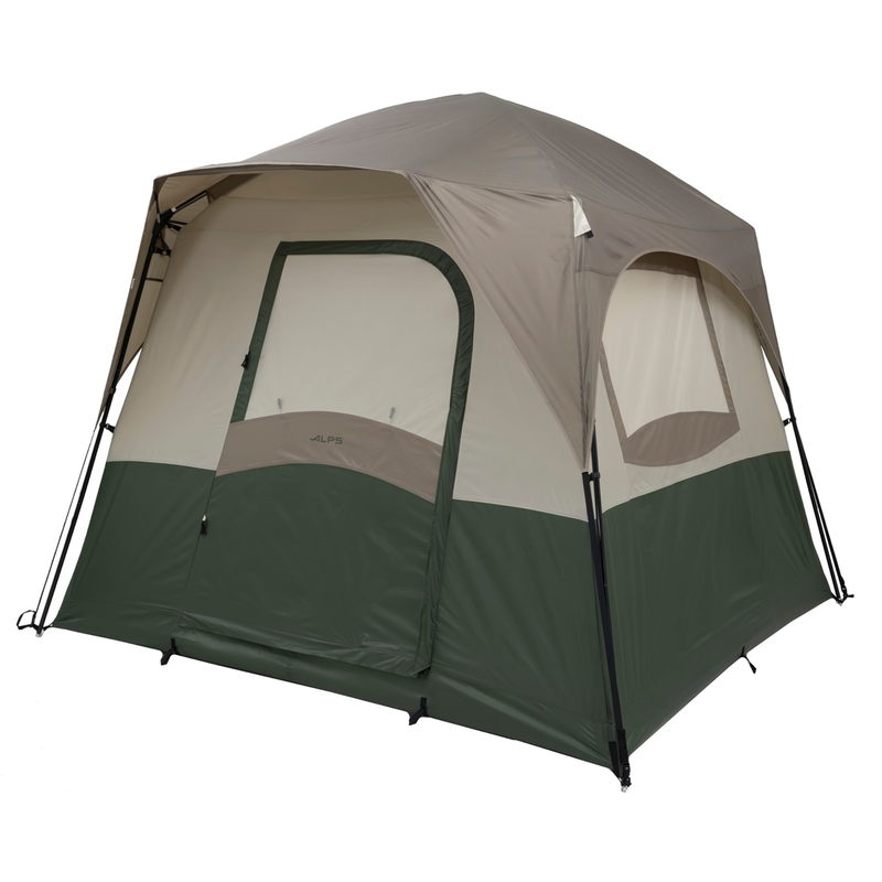 Load image into Gallery viewer, Two-tone tent with green and beige sections on a white background
