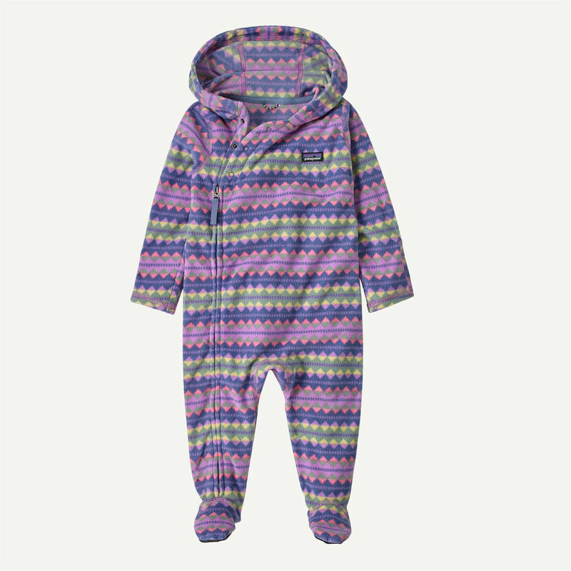 Load image into Gallery viewer, Colorful baby onesie with a pattern on a white background
