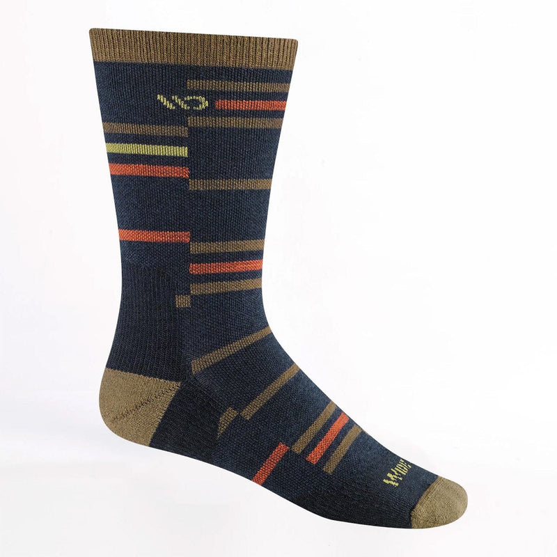 Load image into Gallery viewer, Sock with striped pattern on a white background
