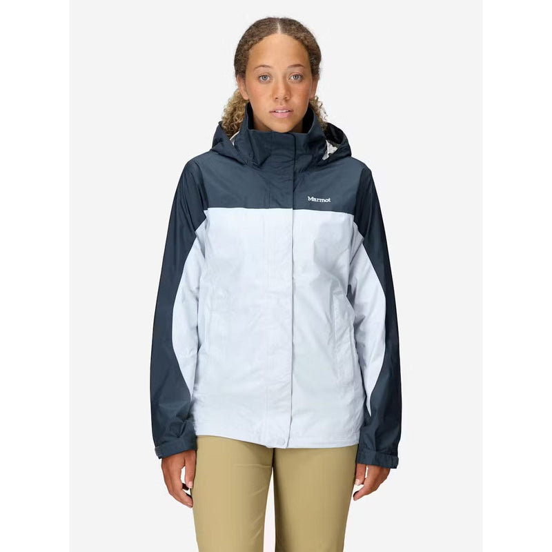 Load image into Gallery viewer, Person wearing a two-tone jacket with a visible brand logo on a white background
