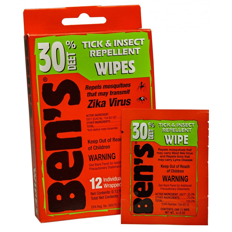 Load image into Gallery viewer, Ben's 30 Tick &amp; Insect Repellent Wipes

