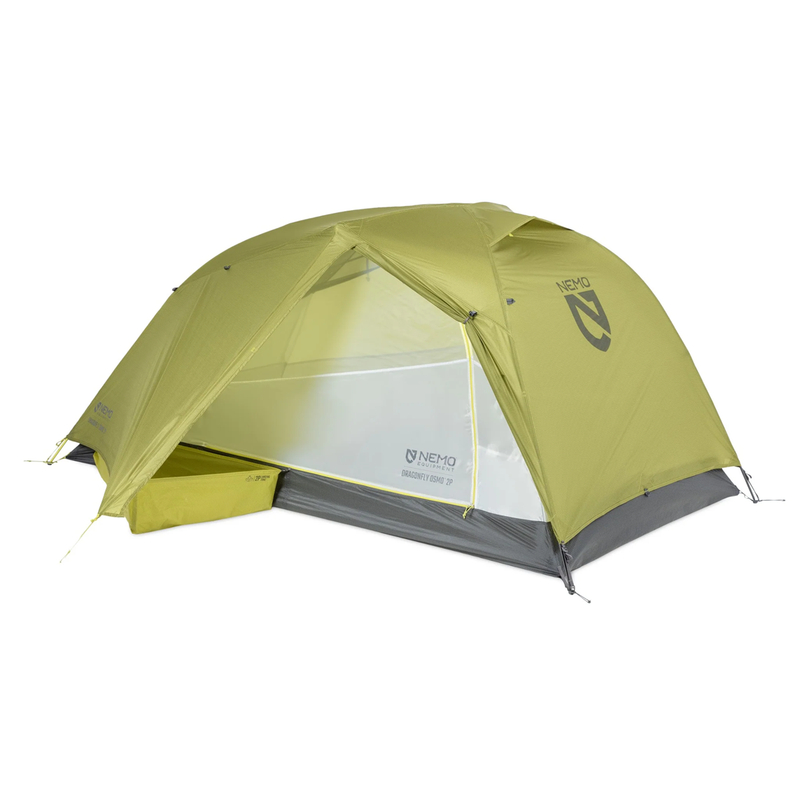 Load image into Gallery viewer, Green camping tent with a brand logo on a white background
