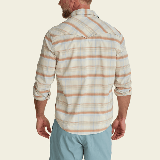 Howler Brothers H Bar B Tech Longsleeve - Cameron Plaid / Cream
