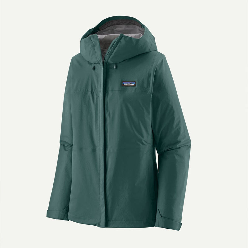 Load image into Gallery viewer, Green rain jacket with a visible brand logo on a white background
