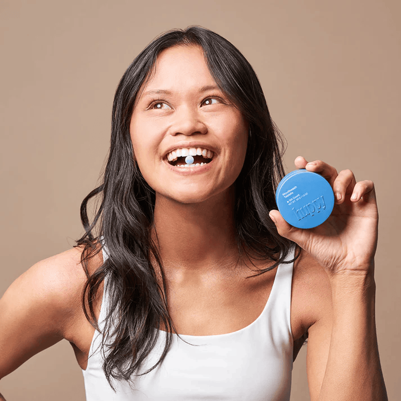 Load image into Gallery viewer, Huppy Cool Mint &amp; Fluoride-Free Mouthwash Tablets Alcohol-Free

