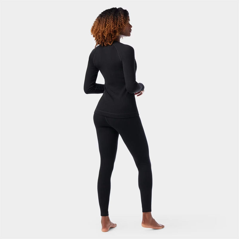 Load image into Gallery viewer, Person wearing a black long-sleeve top and leggings on a white background
