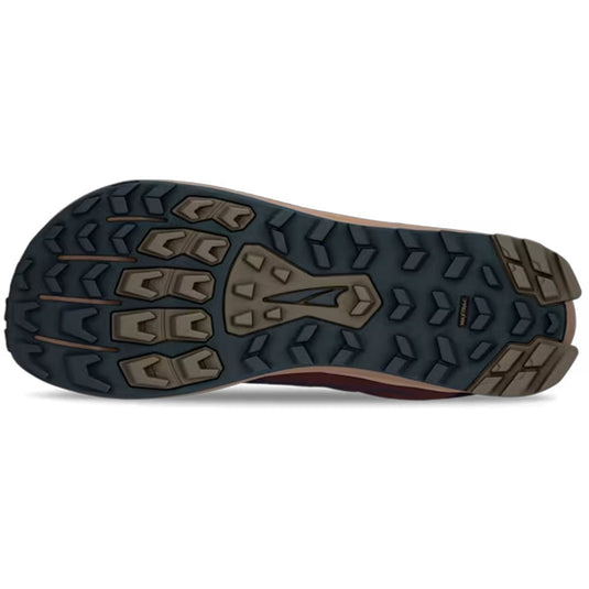 Close-up of a shoe sole with tread pattern on a white background