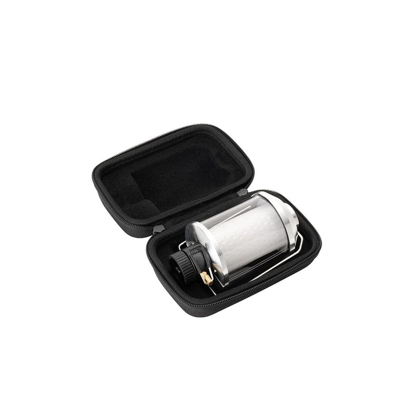 Load image into Gallery viewer, Black carrying case with a silver cylindrical object inside on a white background
