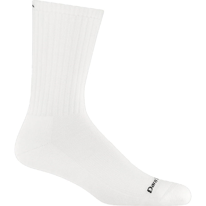 Load image into Gallery viewer, White sock with a brand logo on a white background
