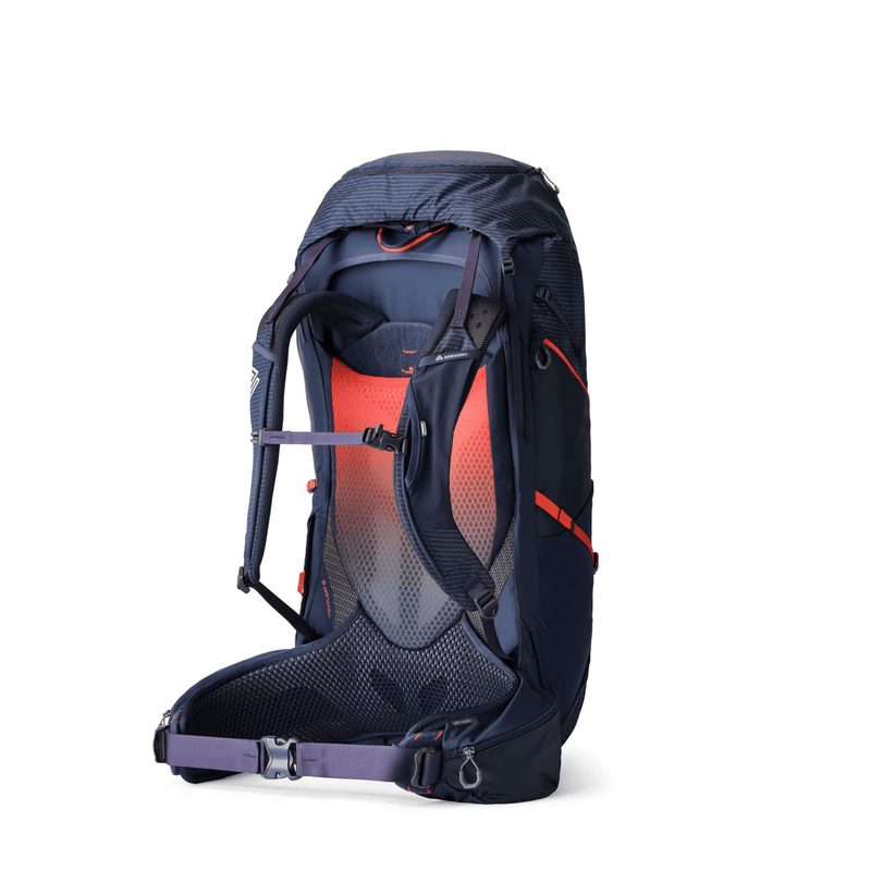 Load image into Gallery viewer, Blue and orange backpack on a white background
