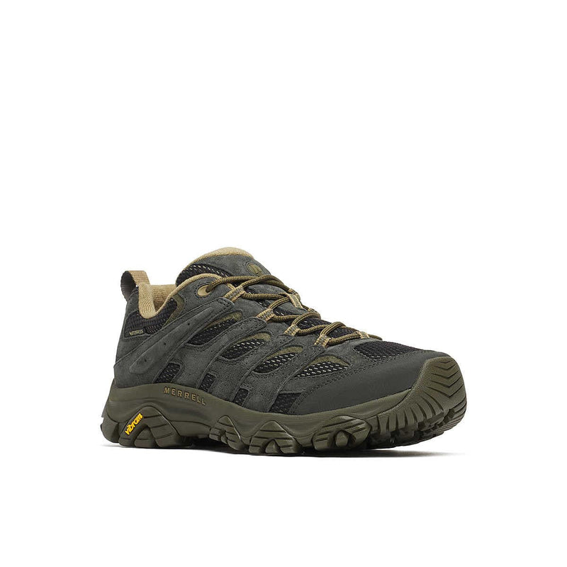 Load image into Gallery viewer, Dark gray hiking shoe with beige accents on a white background
