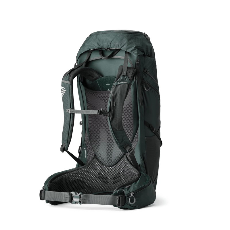 Load image into Gallery viewer, Green hiking backpack on a white background
