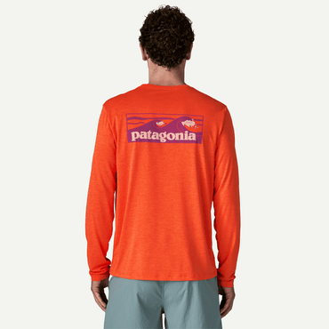 Patagonia Men's Long Sleeve Cap Cool Daily Shirt - Boardshort Logo
