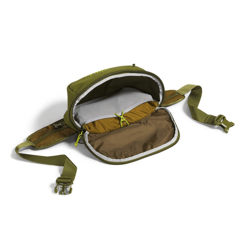 Load image into Gallery viewer, Green tactical pouch with multiple compartments on a white background
