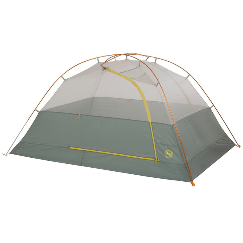 Load image into Gallery viewer, Two-person tent with gray and orange color scheme on a white background
