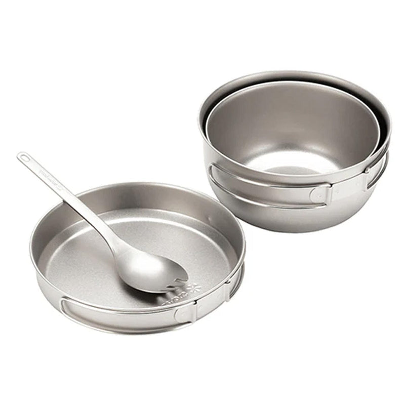 Load image into Gallery viewer, Set of stainless steel bowls and spoon on a white background
