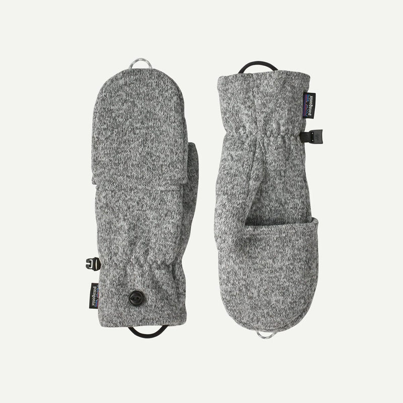 Load image into Gallery viewer, Pair of gray mittens on a white background
