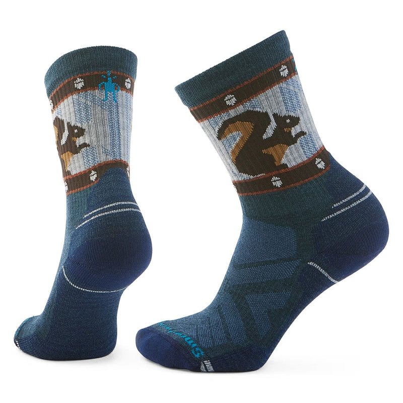 Load image into Gallery viewer, Smartwool Women's Hike Light Cushion Squirrely Print Crew Socks
