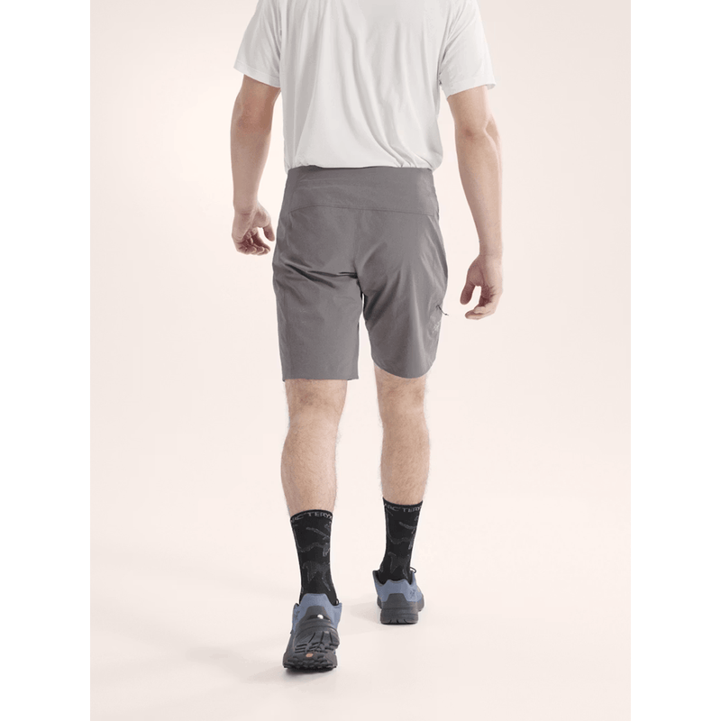 Load image into Gallery viewer, Person wearing gray shorts on a white background
