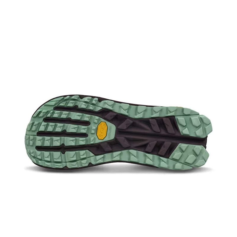 Load image into Gallery viewer, Close-up of a shoe sole with green and black pattern on a white background
