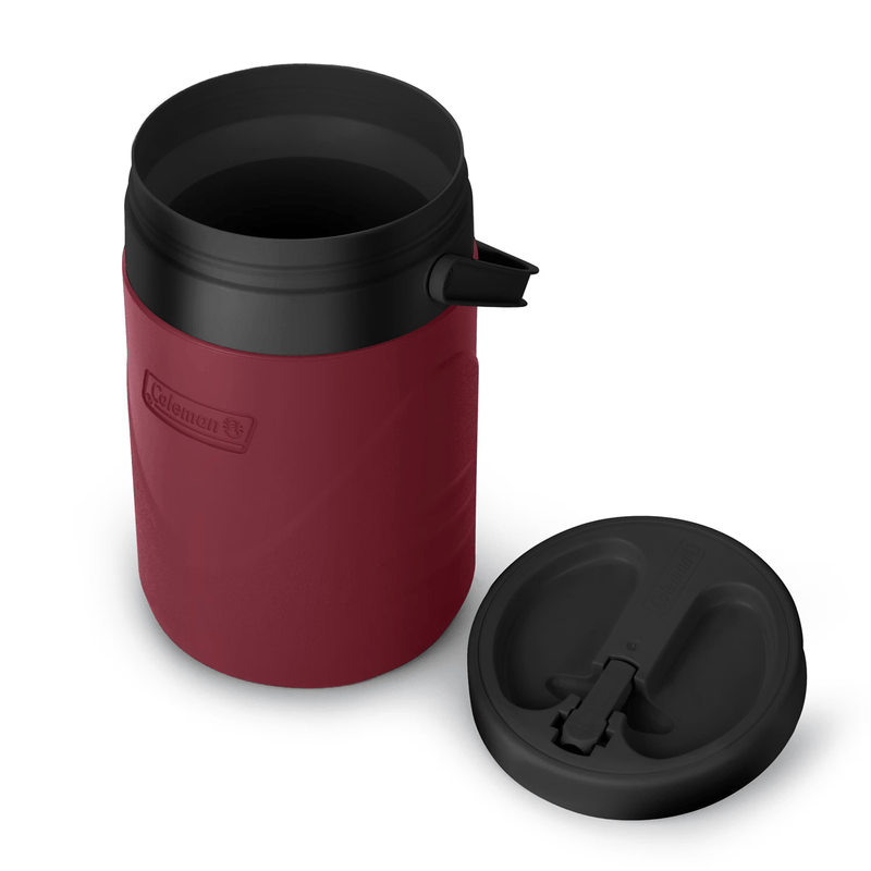 Load image into Gallery viewer, Red and black Coleman insulated mug on a white background
