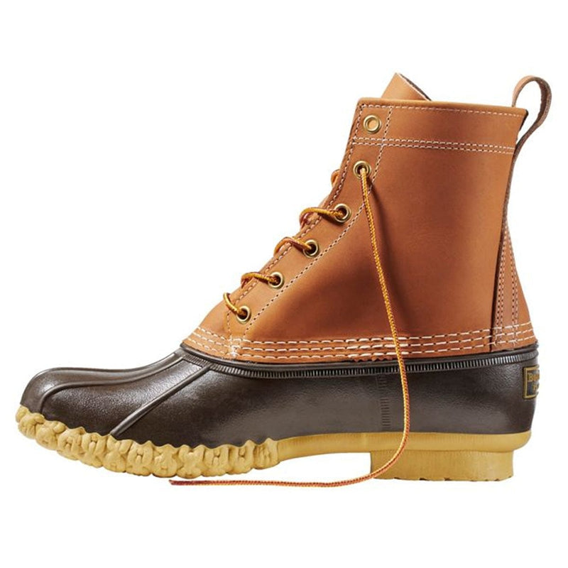Load image into Gallery viewer, Brown and black boot with yellow laces on a white background
