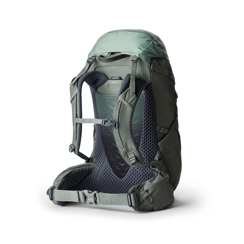 Load image into Gallery viewer, Green hiking backpack on a white background
