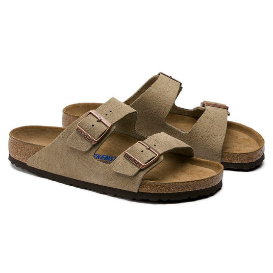 Birkenstock Arizona Regular Soft Footbed Suede Leather Sandals Taupe Footwear Mens by Birkenstock | Campmor