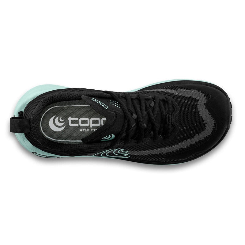 Load image into Gallery viewer, Black athletic shoe with a visible brand logo on a white background
