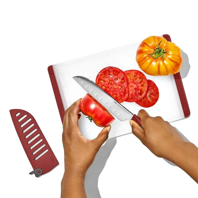 Load image into Gallery viewer, OXO 5.5" Santoku Knife w/ Sheath
