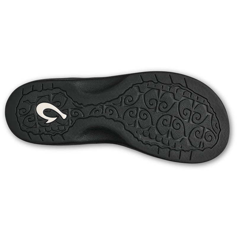 Load image into Gallery viewer, Black shoe sole with a brand logo on a white background
