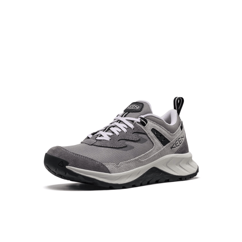 Load image into Gallery viewer, Gray athletic shoe with white laces on a white background
