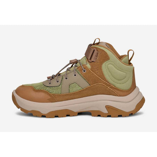 Brown and beige sneaker on a white background