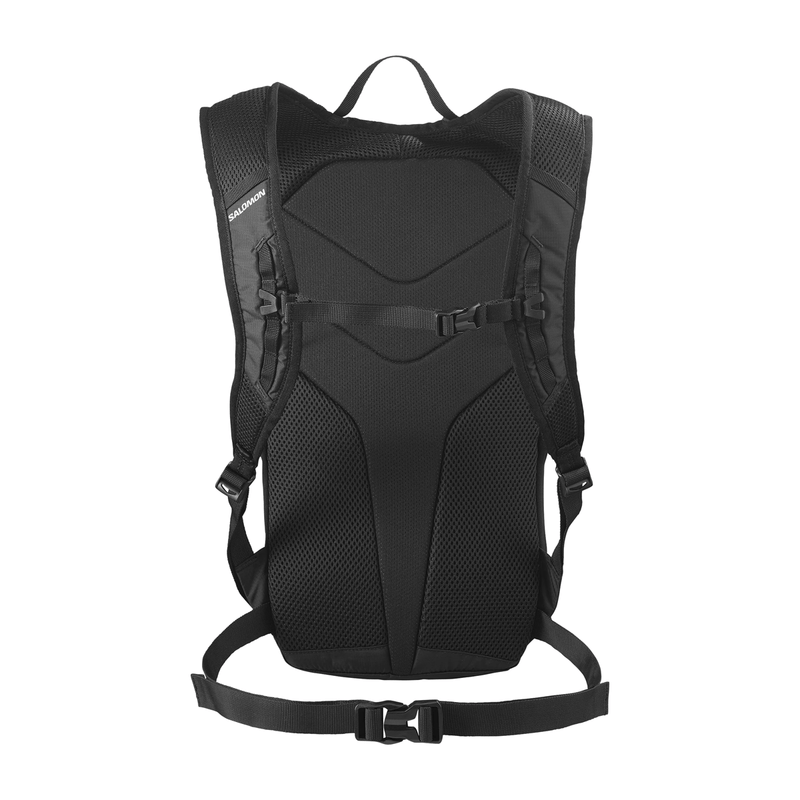 Load image into Gallery viewer, Black backpack on a white background
