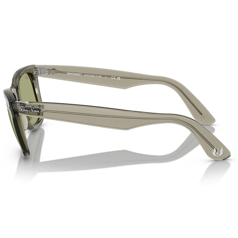 Load image into Gallery viewer, Sunglasses with a transparent frame and green lenses on a white background
