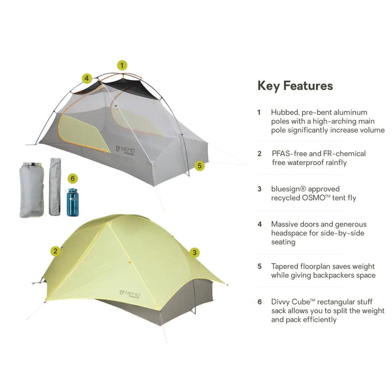 Load image into Gallery viewer, Nemo Equipment Mayfly OSMO Lightweight 2 Person Backpacking Tent
