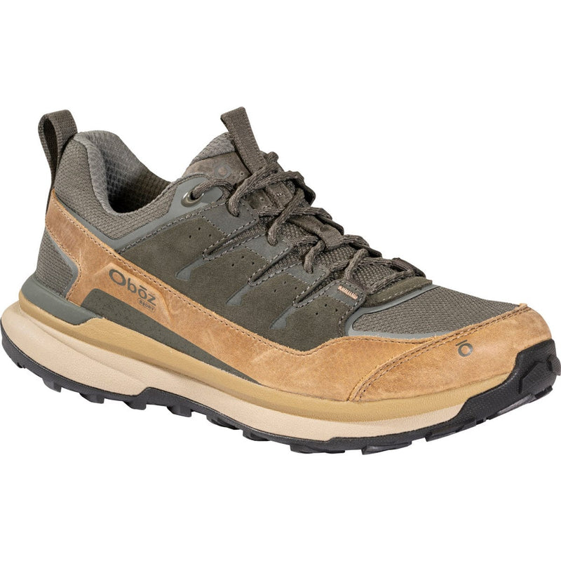 Load image into Gallery viewer, Brown and gray hiking shoe with Oboz logo on a white background
