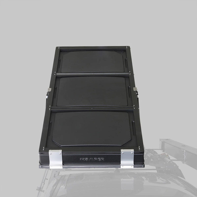 Load image into Gallery viewer, Black metal frame with 'IXOMOR' branding on a gray background
