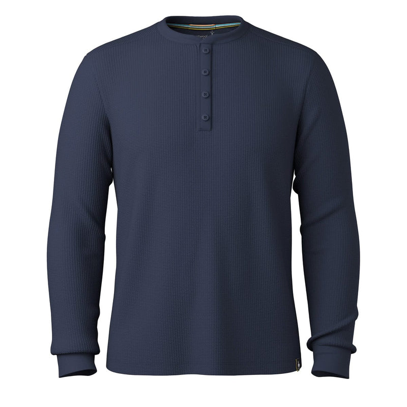 Load image into Gallery viewer, Navy long-sleeve shirt on a white background
