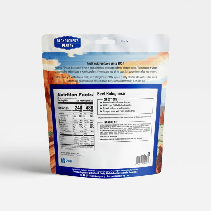 Load image into Gallery viewer, Backpacker's Pantry Beef Bolognese
