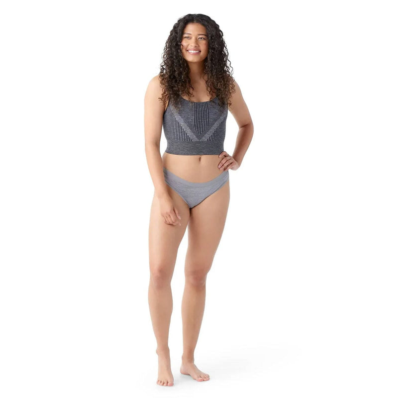 Load image into Gallery viewer, Woman wearing a gray bikini set on a white background
