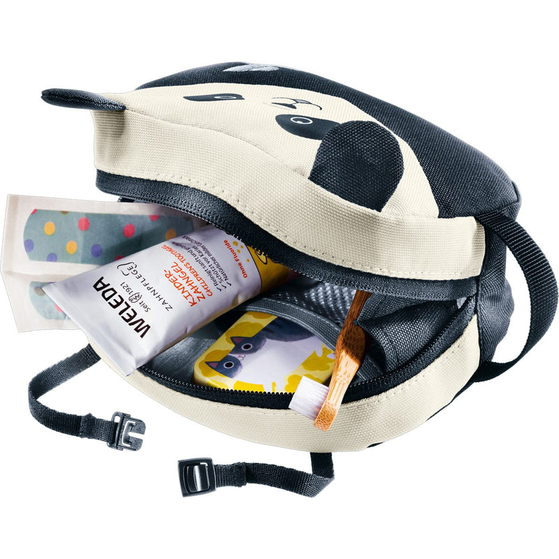 Load image into Gallery viewer, Small backpack with cartoon panda design on a white background
