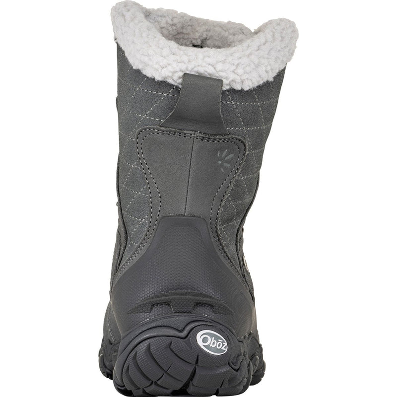 Load image into Gallery viewer, Gray winter boot with white fur lining on a white background
