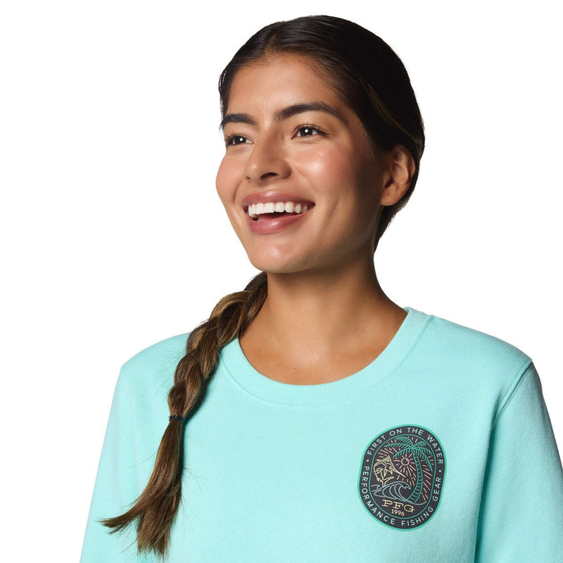 Load image into Gallery viewer, Columbia Women's PFG Graphic Sweatshirt Crew
