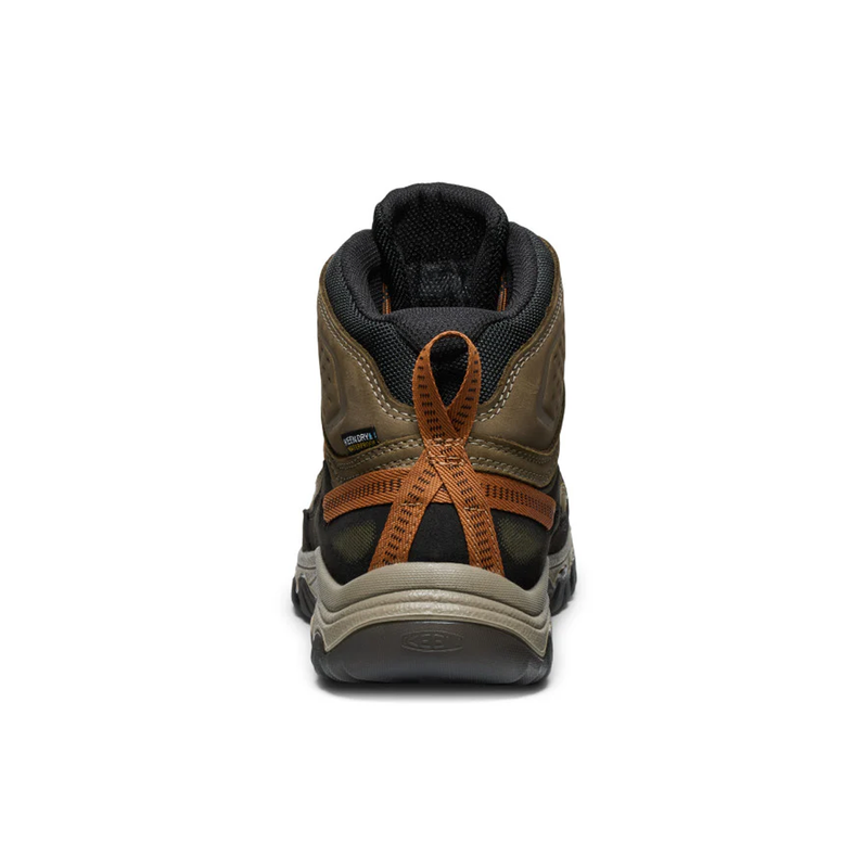 Load image into Gallery viewer, Brown hiking boot with orange accents on a white background
